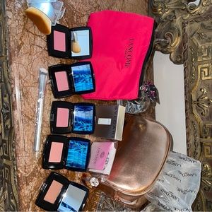 Lancôme cosmetic bags with 5 powered blushes and more